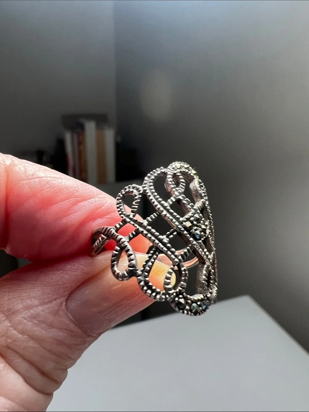 925 Sterling Silver airy openwork